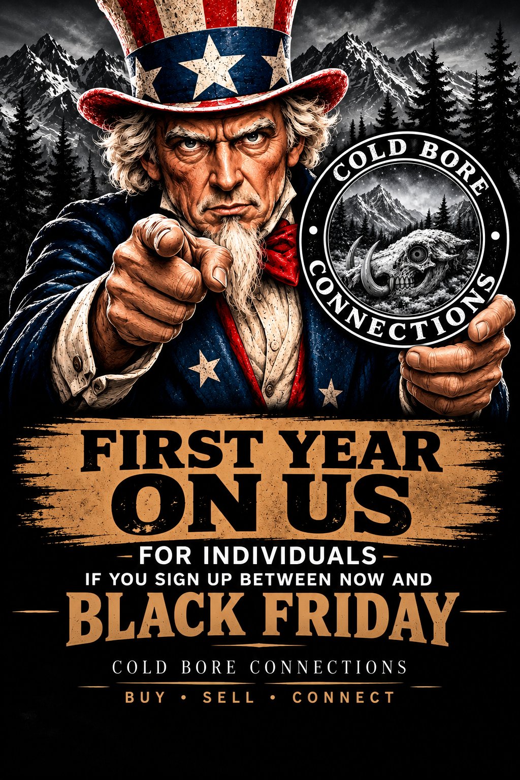 First Year On Us for Individuals — sign up between now and Black Friday